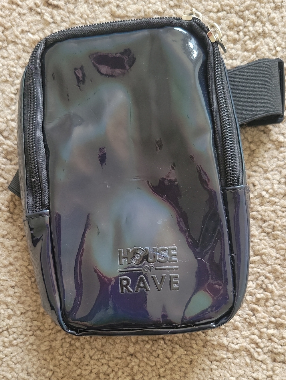 HOUSE OF RAVE Iridescent Black Crossbody Bag